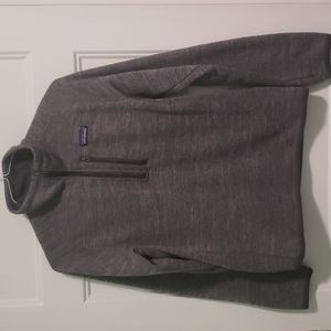 Mens Patagonia Quarter Zip Better Sweater Pullover Color: Nickel Gray